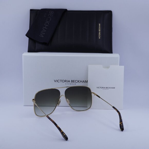 Victoria Beckham VB132S 214 Aviator Sunglasses – Havana/Smoke Gradient - Picture 7 of 12